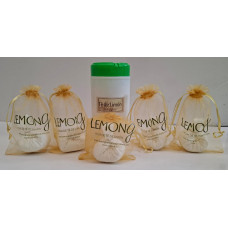 BOTES CON 5 PELOTITAS TE DE LIMON